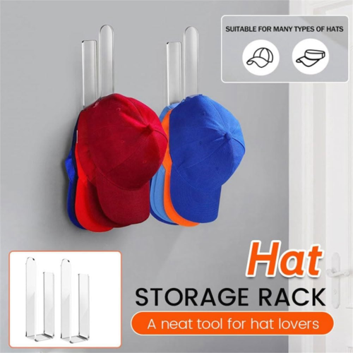 4pcs Wall Mounted Hat Hook,Baseball Hat Organizer,Hat Holder, C 2