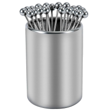 20-teiliges Set Cocktailspieße aus Metall mit Halter