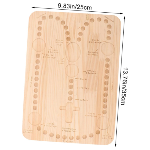 Plateau en bois pour perles, outils de perlage, chapelet 1