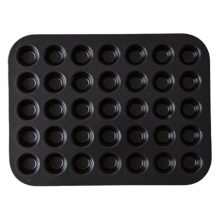 Runde Kuchenform für 35 Mulden, antihaftbeschichtet, Mini-Muffins-Backform