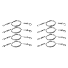 4 Stück 2 m x 1,5 mm verstellbare Bilderaufhänger – Edelstahl-Drahtseil