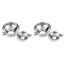 Einmachtrichter, 2er-Pack Edelstahl-Küchentrichter für Einmachgläser