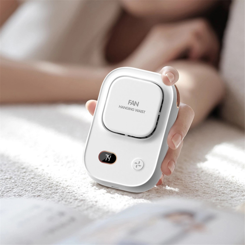 Tragbarer Gürtelventilator mit Clip, 2000-mAh-Akku, 1