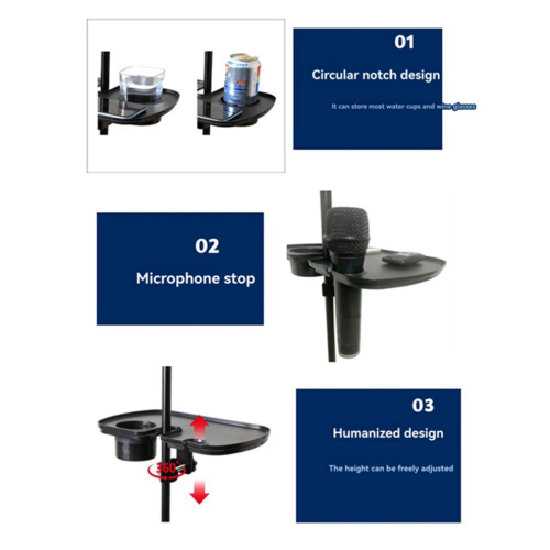 Mikrofoniteline Monitoiminen mikrofoniteline mukitelineellä 1