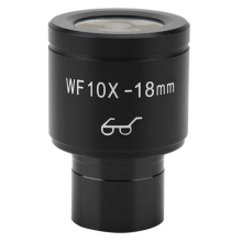 Ocular gran angular WF10X de 18 mm, campo de visión y punto de mira alto de 23,2 mm