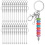26 Pcs Beadable Keychains, Silver Keychain Making Kit 2