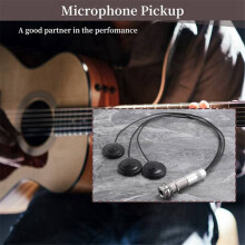 2 Stück Gitarren-Piezo-Kontaktmikrofon-Tonabnehmer mit 3 Wandlern
