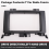 Autoradiobehuizing/frame 2-DIN-frontpaneel voor linksgestuurde auto's 4