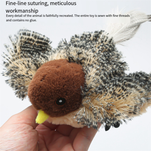 Remote Control Interactive Cat Toys Flying Bird Flapping Wings 1
