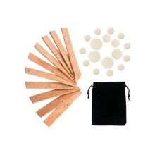 Kit de rechange pour clarinette (27 pièces), comprenant 10 bouchons en liège et 17 tampons.