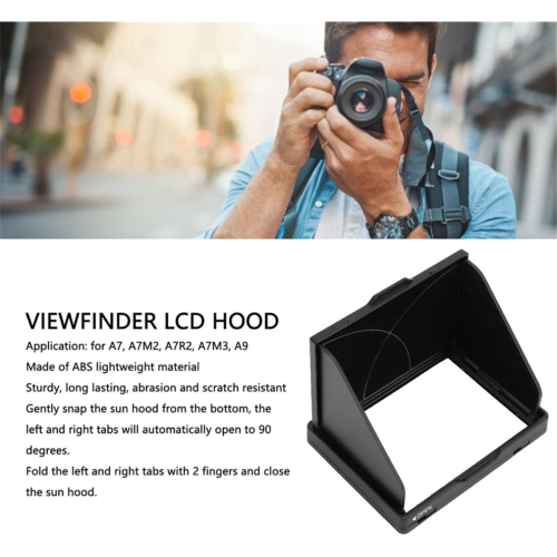 Κάμερα LCD οθόνη κουκούλα ηλίου για A7/A7M2/A7R2/A7M3/A9 2
