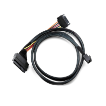 Cavo integrato da 0,5 m da Mini SAS HD a U.2 / SFF-8643 a SFF-8639 da 12G.