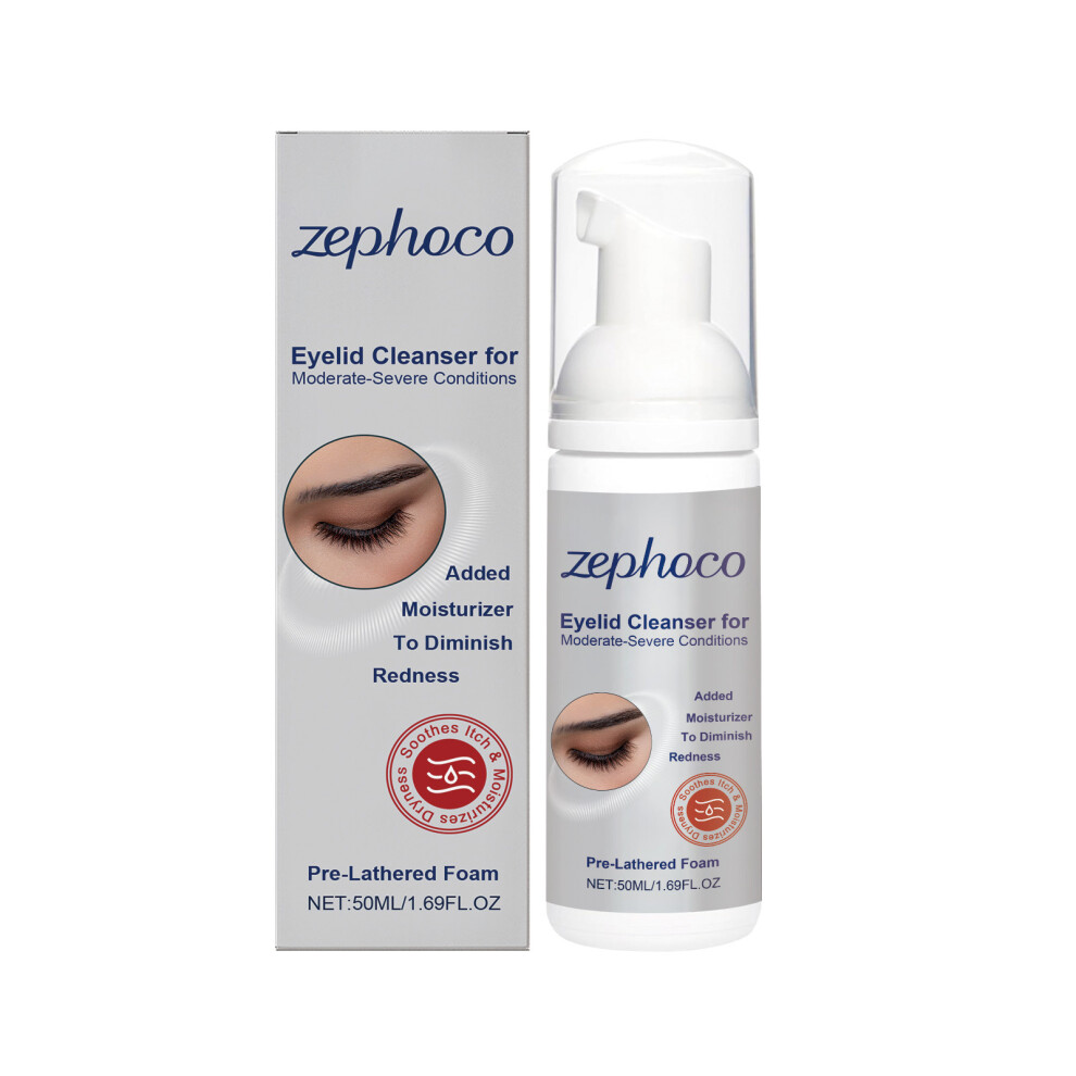 (50ML) Zephoco eye cleansing mousse daily gentle cleansing eyelashes refreshing cleansing mousse
