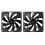2 ventole per case computer da 92 mm, 4 pin, PWM, ad alto flusso d'aria, per raffreddamento. 1