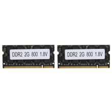 2x DDR2 2GB laptop RAM 800MHz PC2 6400 voor AMD laptopgeheugen