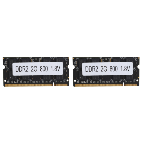 2 moduli RAM DDR2 da 2 GB, 800 MHz, PC2 6400 per laptop AMD.