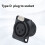 Type D-stekker naar 3-pins XLR-aansluiting adapterconnector 4