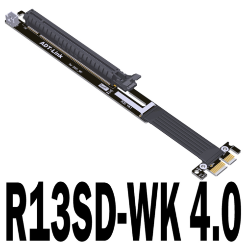 Câble d'alimentation SATA d'extension Gen4 ADT M.2 NVMe vers PCI-E 4.0 X16 2