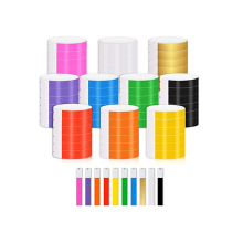 1000 Stück Papierarmbänder, wasserfeste Neonarmbänder (10 Farben)