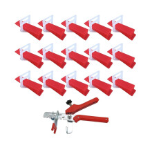 Tegelgereedschap: 300 clips + 100 wiggen + 1 tang