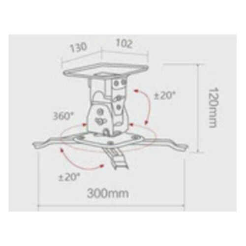 Projector Wall Ceiling Mount Hanger LCD/DLP Projection Mount 2