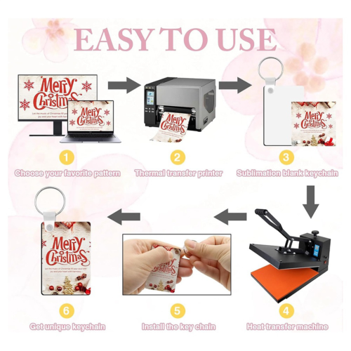 180 PCS Sublimation Keychains in Bulk, Suitable for DIY 2