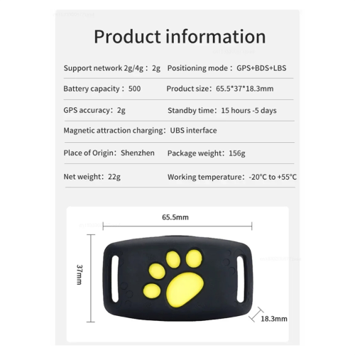 Σκύλοι Γάτες Παρακολούθηση GPS Κατοικίδια GPS Tracker 1