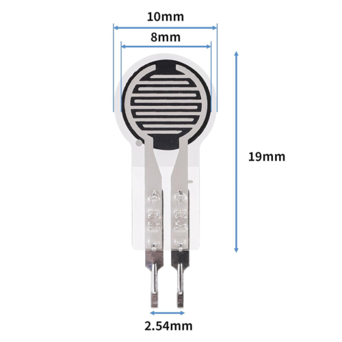 4Pcs Thin Film Pressure Sensor 20g-2Kg Resistor Force Sensor 2