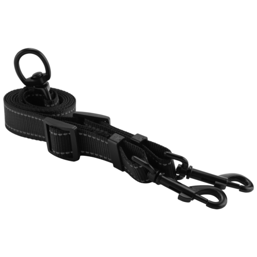 Attache double en nylon réglable pour deux grands chiens 2