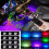 Striscia LED RGB USB per interni auto (4 pezzi) 3