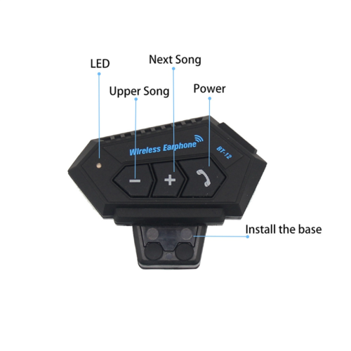 Kit mains libres Bluetooth sans fil pour casque de moto 1