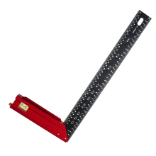 Équerre de menuisier à 90 degrés, règle à trous carrés de 40 cm