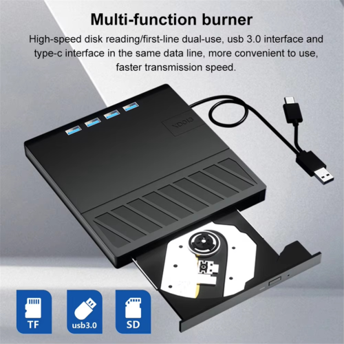 USB 3.0 Type C External CD DVD RW Optical Drive DVD Player Burner 1