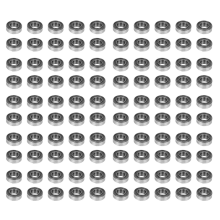 10 stuks miniatuur metalen kogellagers met rubberen afdichting, model 37 MR126 ZZ
