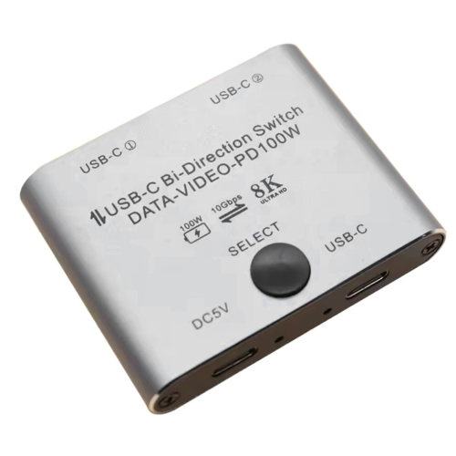 Bidirectionele USB-C-switch/splitter 8K USB-C-switcher KVM 8K 60Hz