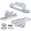 TC184432 Gray Nylon Mounting/Removal Head Kit Replacement 1