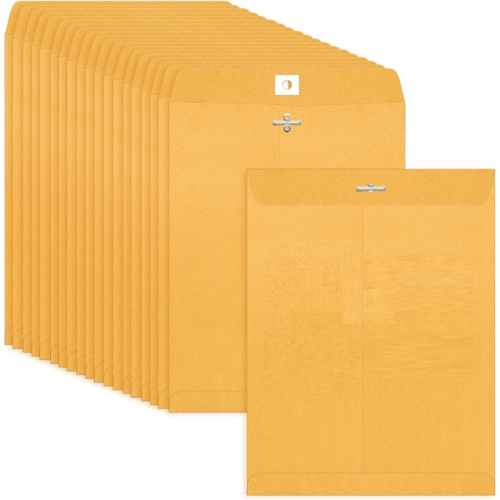 Φάκελοι με κούμπωμα 50 τεμαχίων - Φάκελοι Kraft 9x12 ιντσών με κλείσ