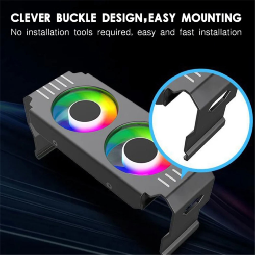 Dissipatore per modulo di memoria RAM per computer PC DDR4/5 RGB (A) 2