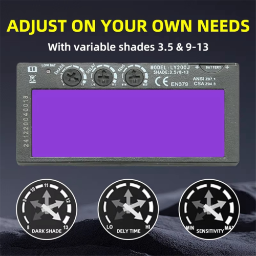 upgrade Automatic Dark Welding Lens (Shadow 9-13) Replacement 1