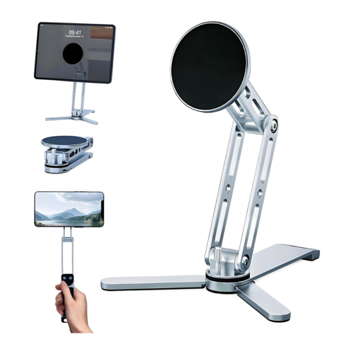 Supporto 2 in 1 per telefono e tablet, ideale anche come bastone per selfie. 1