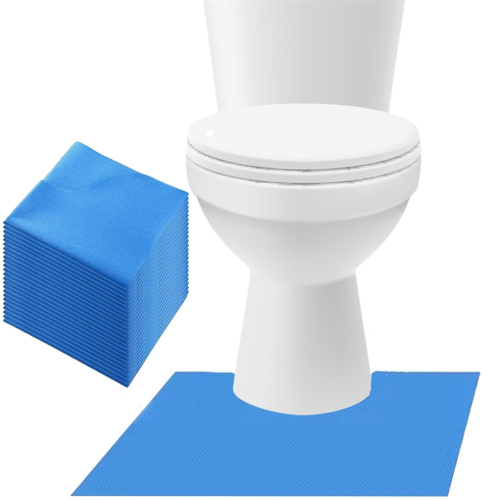 20 Pack Disposable Toilet Mats,Absorbent Toilet Floor Protector 1