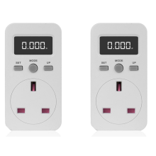 Prise de courant avec compteur d'énergie, wattmètre électrique, moniteur d'énergie, prise britannique