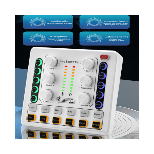 M8 Live Sound Card Mixer audio wireless Bluetooth Mixer digitale 1