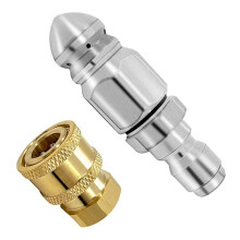 2 kpl 5000 PSI viemärisuutin painepesurin liittimellä