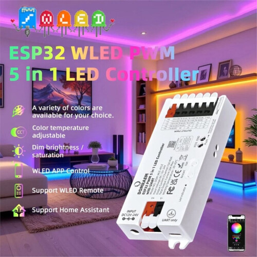 Controller ESP32 per LED WLED RGB, RGBW e RGBCCT 1