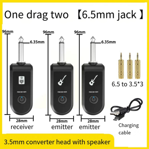 2.4G Wireless Instrument Pickup Guitar Transmitter Receiver Plug B 2