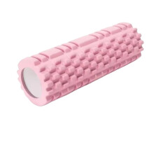 Pilates Reformer 30 cm Yoga Pillar Fitness Pilates Foam Roller Exercise Back Massage Roller Yoga Brick Home Fitness Equipment Fitness Mat (Pink)
