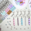84Pcs Beadable Keychains Set with Silicone Beads 3