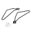 Motorcycle Saddlebags Mount Brackets Support for Black 1