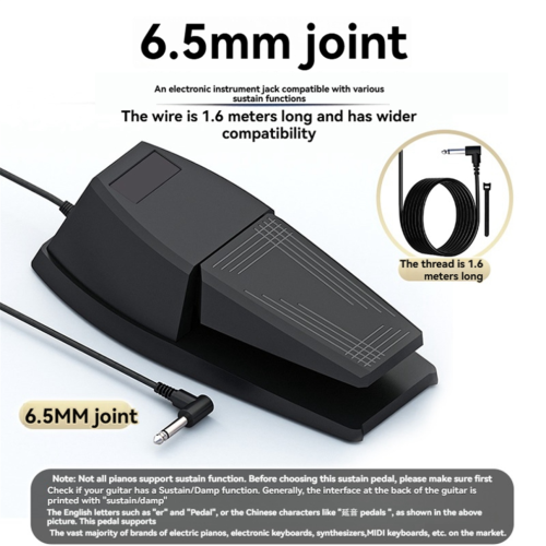 Sustain Pedal Universal Αντιολισθητικό Πεντάλ Ποδιού για Πιάνα Synthesizer 2